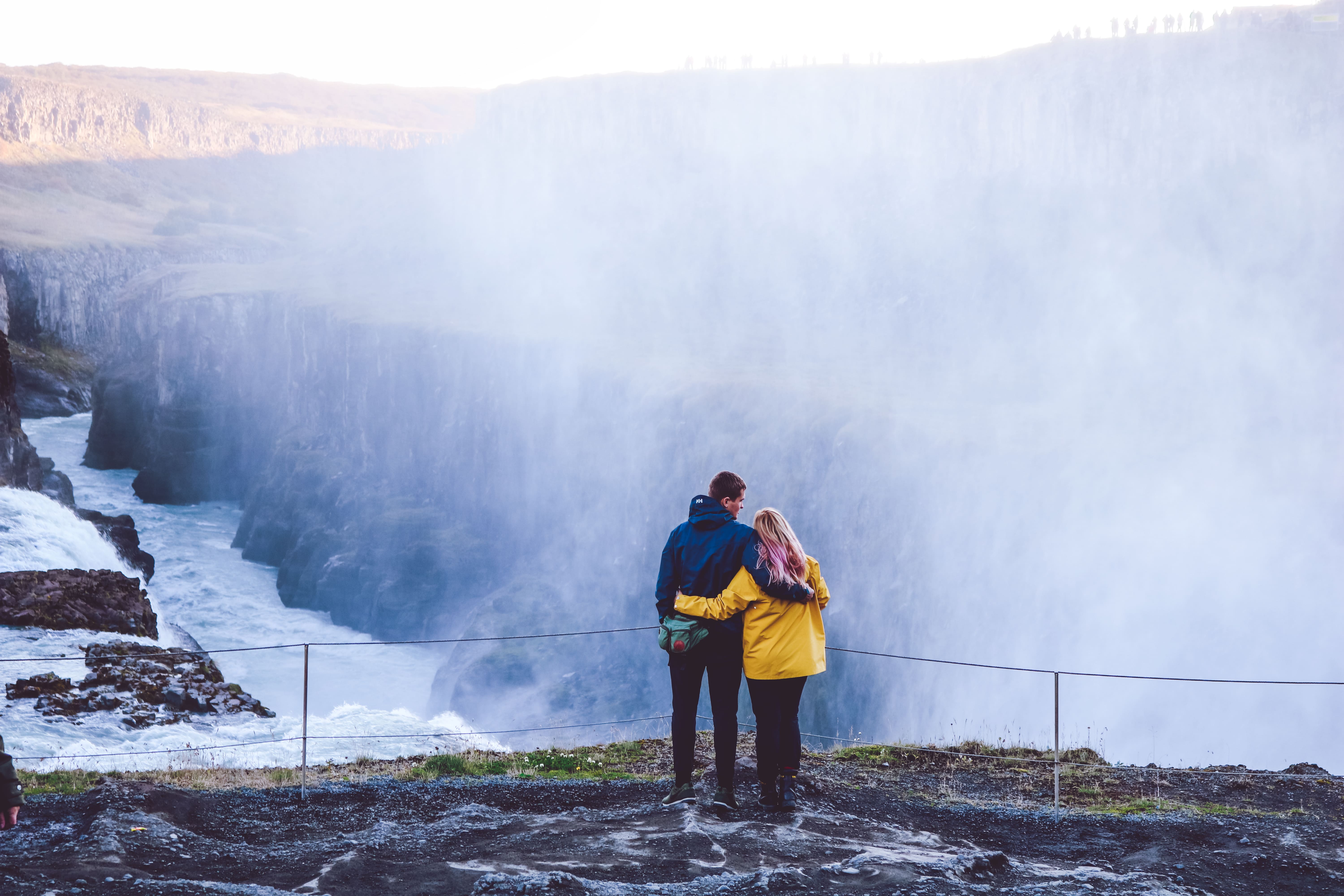 Iceland waterfall travel